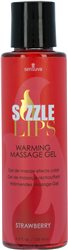 Sensuva – Sizzle Lips – Edible Warming Massage Gel – 4.2 oz, Strawberry