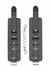 Black & White Bonded Leather Wrist or Ankle Cuffs Buy in Toronto online or in-store