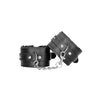 Black & White Plush Bonded Leather Wrist Cuffs buy in Toronto online or in-store